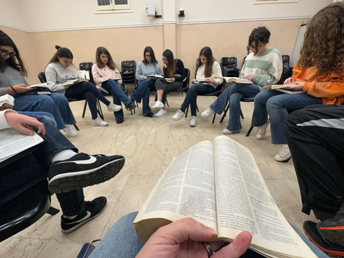Girls Bible Study in Sicily